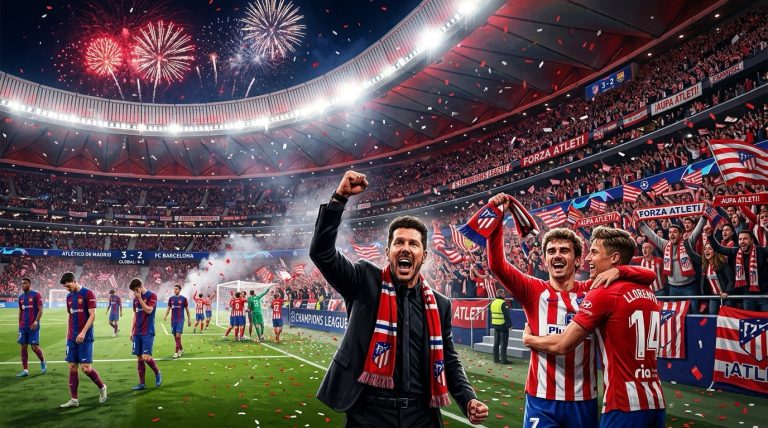 ¡El Cholo Simeone forja la leyenda: Atlético humilla al Barça y alcanza su cuarta semifinal en 14 años de epopeya!