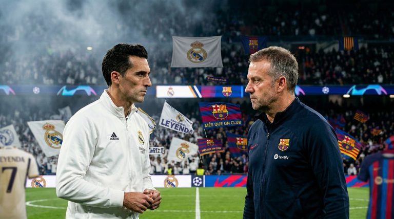 Arbeloa protege, Flick controla: así llega cada banquillo al Clásico