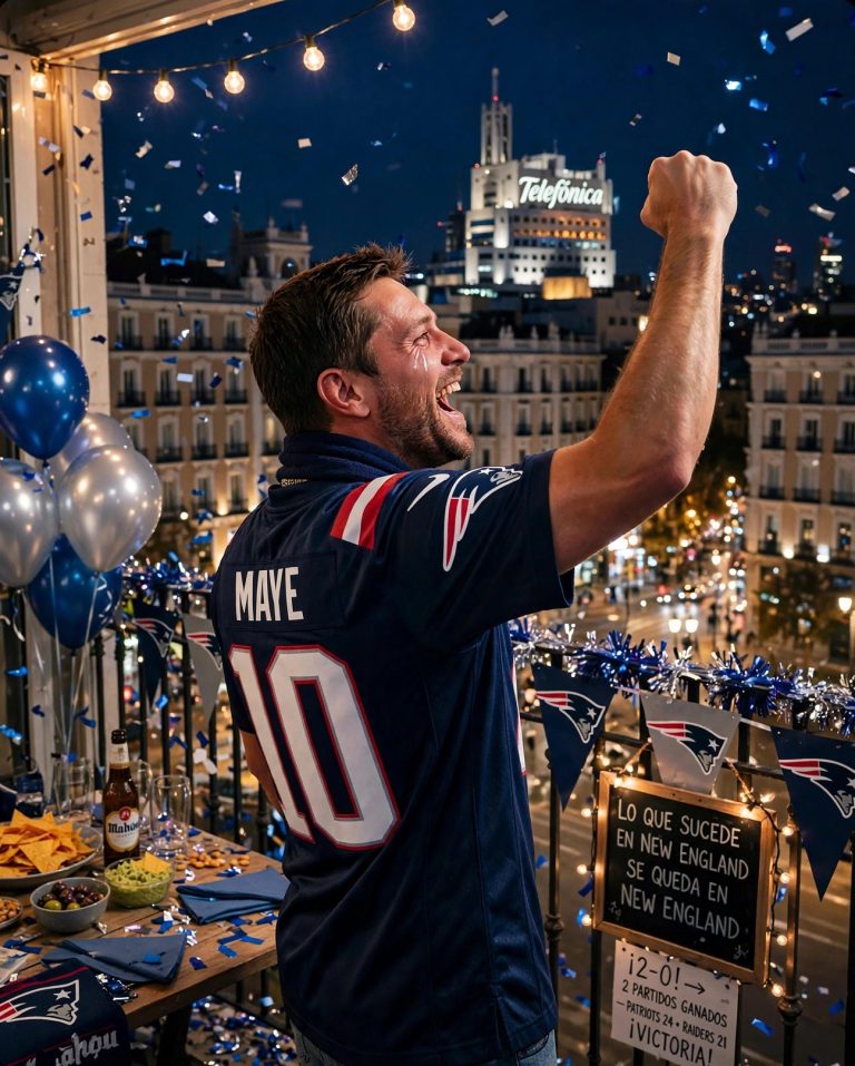 Lo que pasa en New England se queda en New England… salvo la alegría, que llegó hasta Madrid